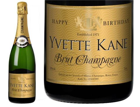 Birthday Classic Personalised Champagne