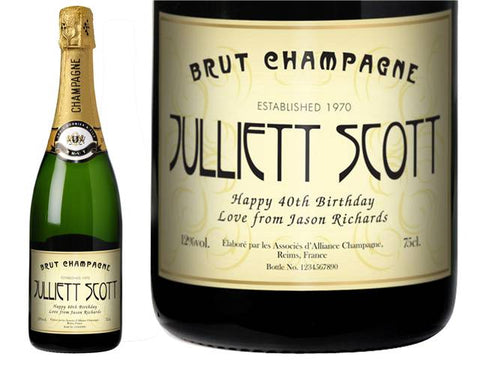 Birthday Metro Personalised Champagne