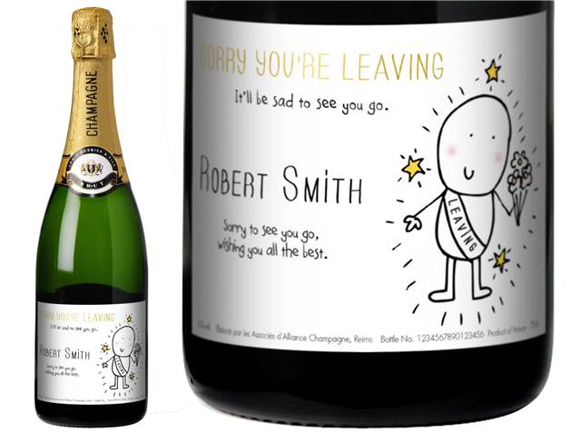 Chilli & Bubble’s Leaving Personalised Champagne