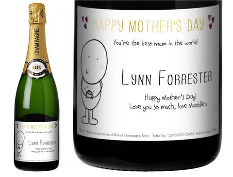 Chilli & Bubble’s Mother's Day Personalised Champagne