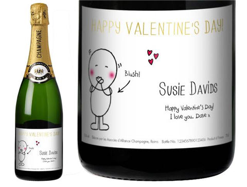 Chilli & Bubble’s Valentine's Day Personalised Champagne