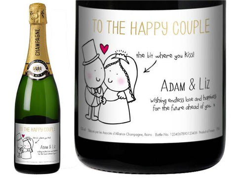 Chilli & Bubble’s Wedding Personalised Champagne
