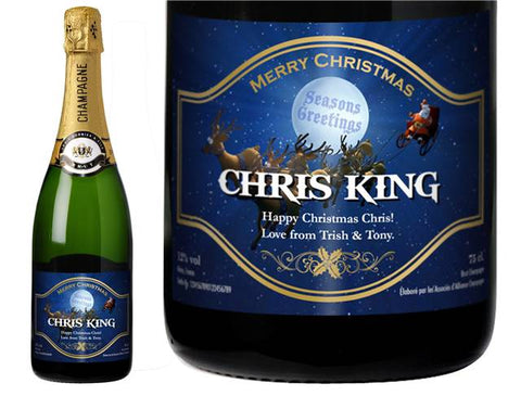Santa Personalised Champagne