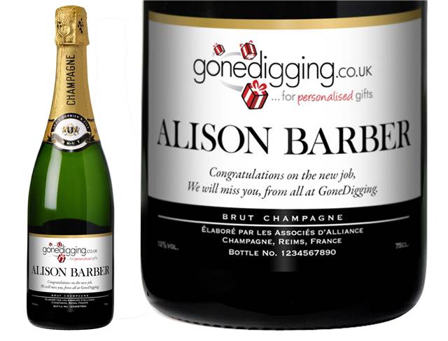 Corporate Classic Personalised Champagne