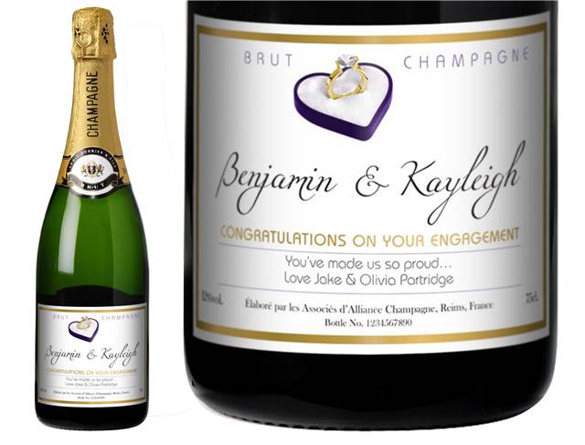 Engagement Ring Personalised Champagne