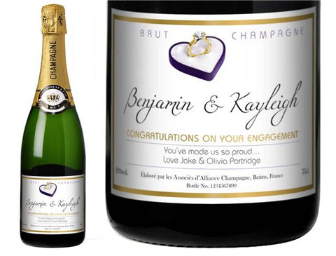 Engagement Ring Personalised Champagne