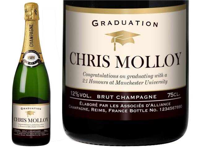 Graduation Personalised Champagne