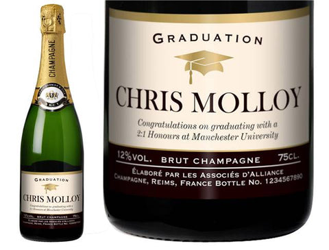 Graduation Personalised Champagne