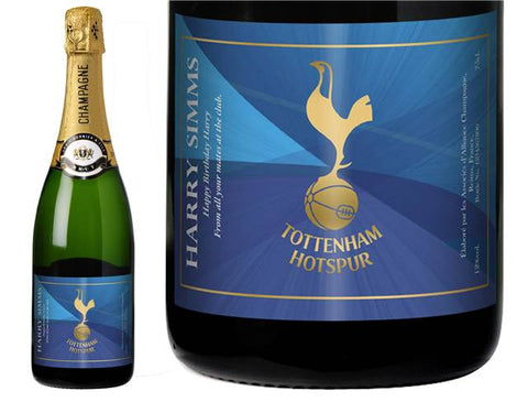 Spurs Blue Personalised Champagne