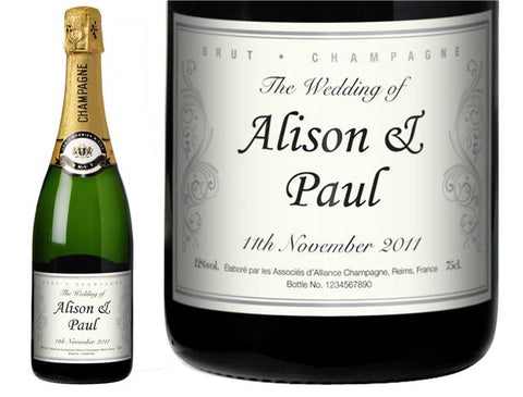 Wedding Clebrate Personalised Champagne