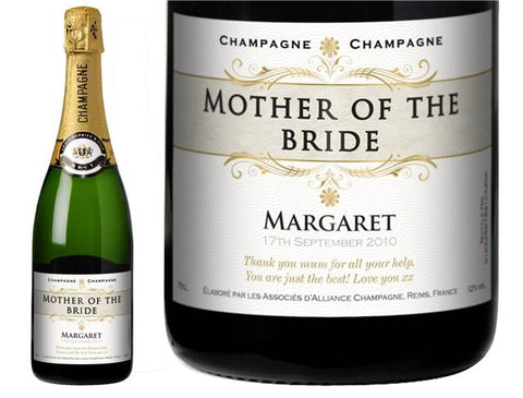 Decorative Wedding Personalised Champagne