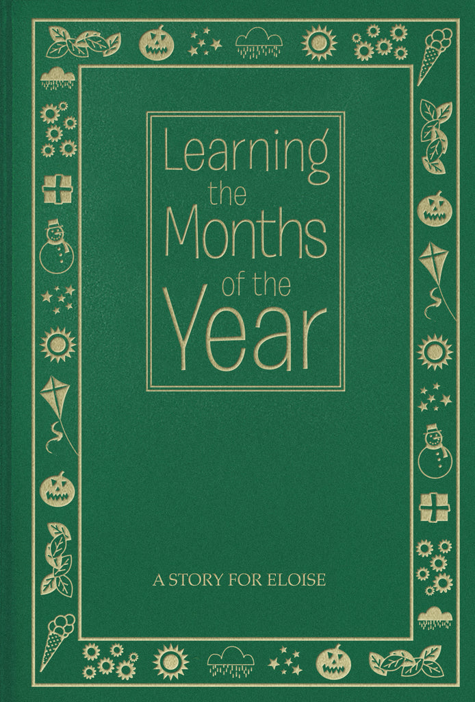 Months of the year embossed classic hardcover