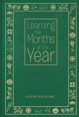 Months of the year embossed classic hardcover