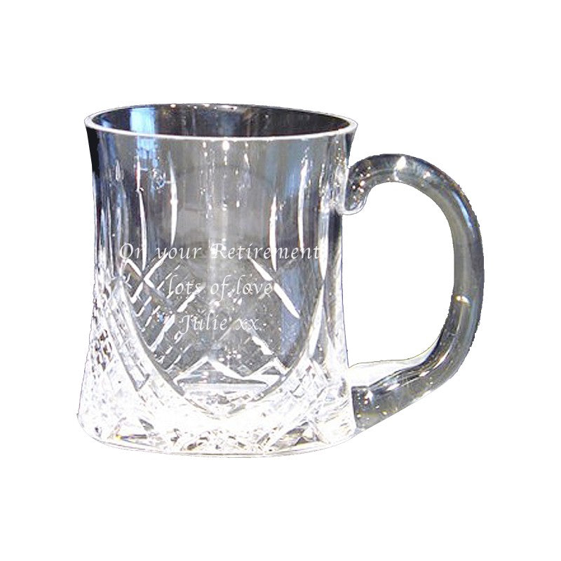 Cut Crystal Pint Tankard