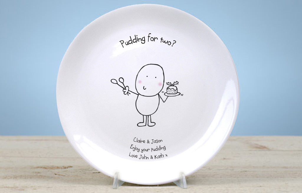 Chilli & Bubble's Christmas Pudding 8" Plate