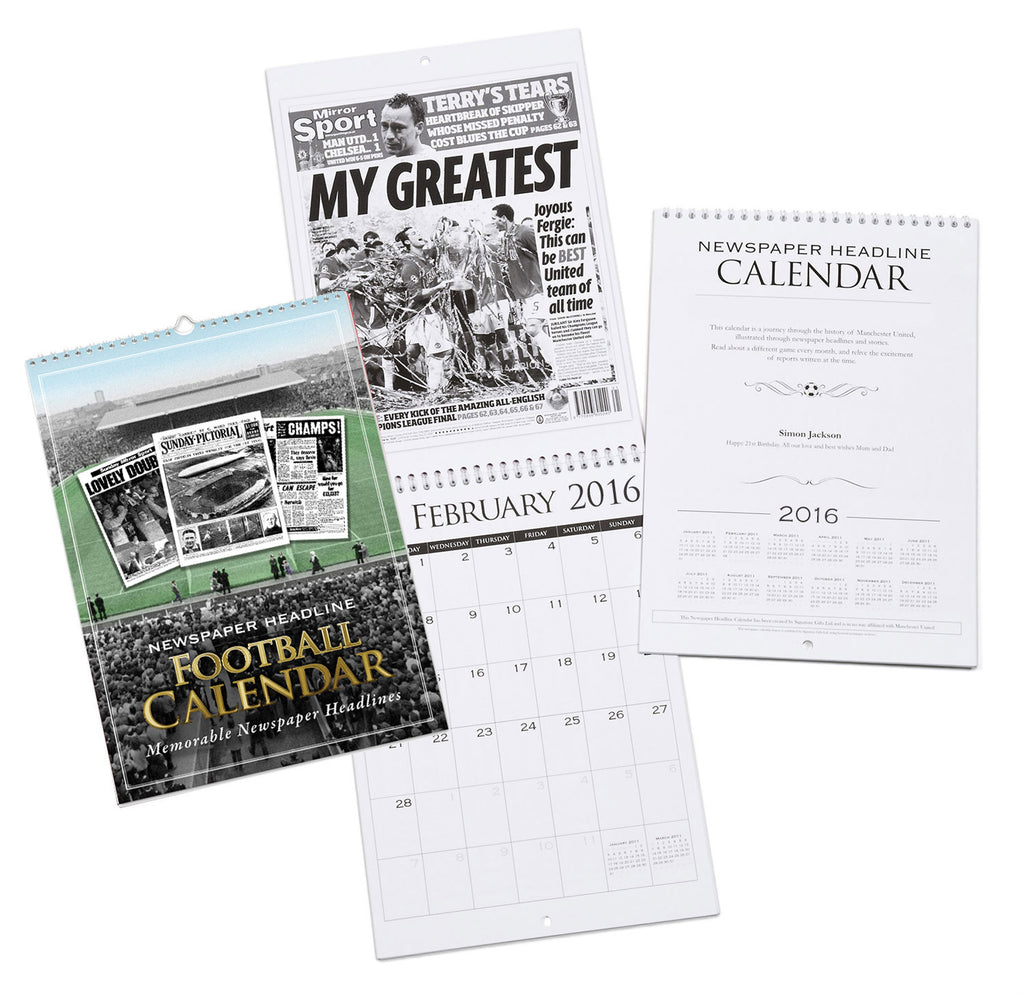 Manchester United A4 Calendar