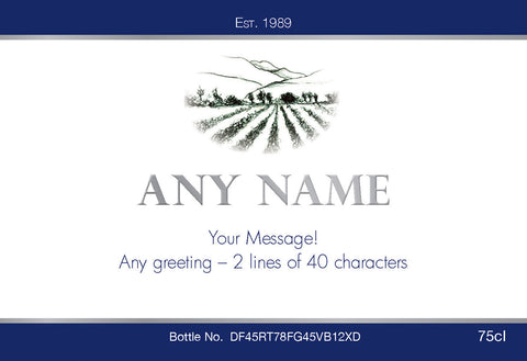 Blue Labels for White Wine (Pack of 2)