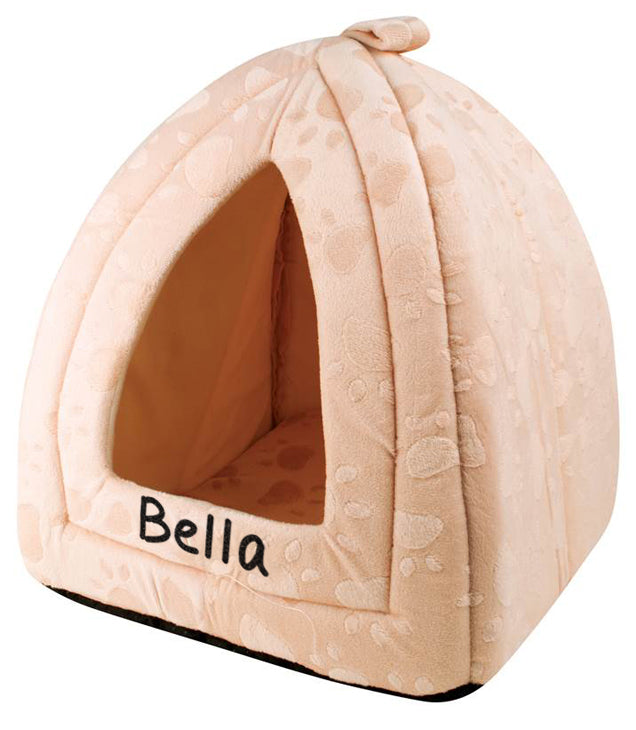 Cream Pyramid Pet Bed