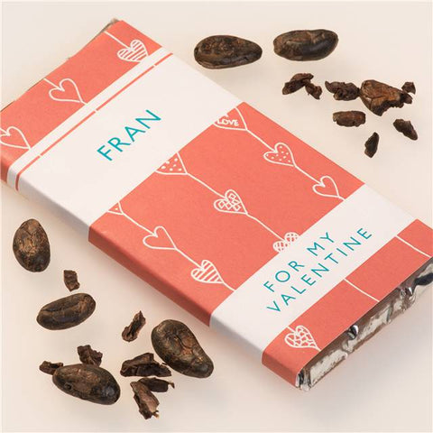 Personalised Valentines Chocolate Bar