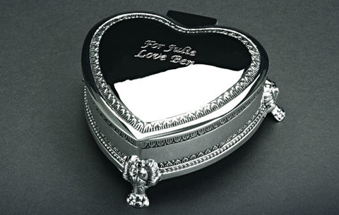 Antique Heart Jewellery Box