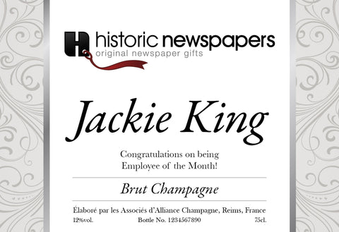 Corporate Silver Champagne in a Silk Lined Box