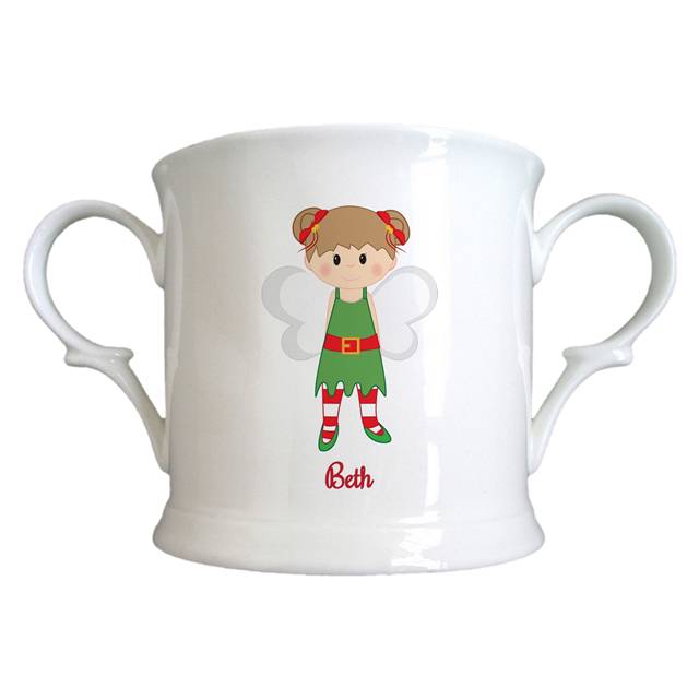 Christmas Pixie Bone China Loving Cup