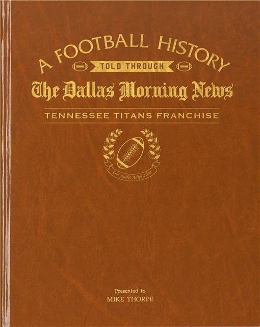 Dallas Morning News Tennessee Titans Franchise Football Book