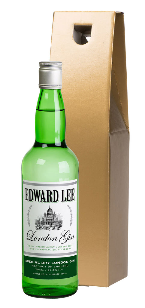 Gin in a Gold Gift Box