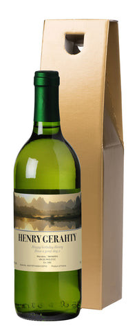 French AC Sunset White Wine in a Gold Box