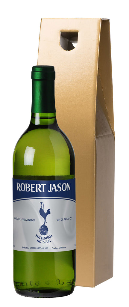 French AC Spurs Vintage White Wine in a Gold Box