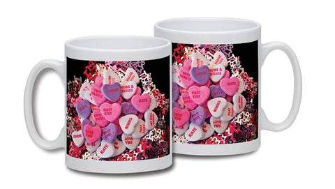Personalised Love heart Mug