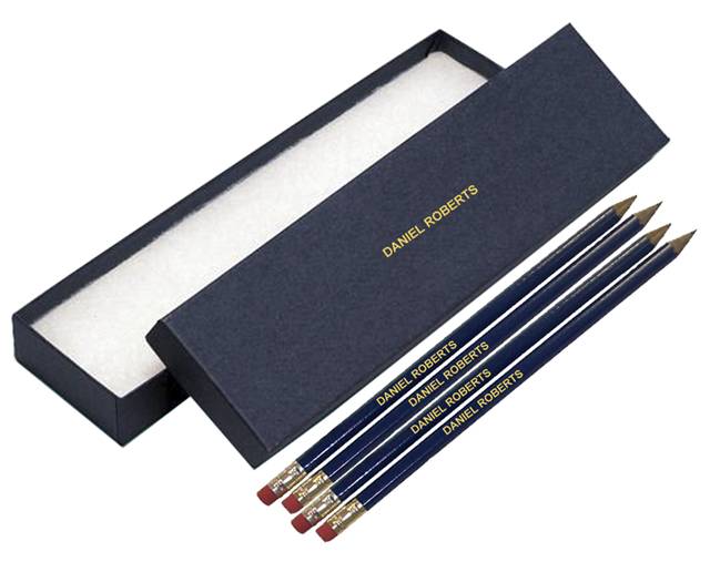 12 Blue Pencils in a Blue Box