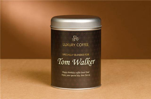 Personalised Coffee Tin Traditional Design