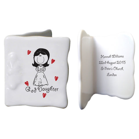 Graffiti God Daughter Bone China Message Card