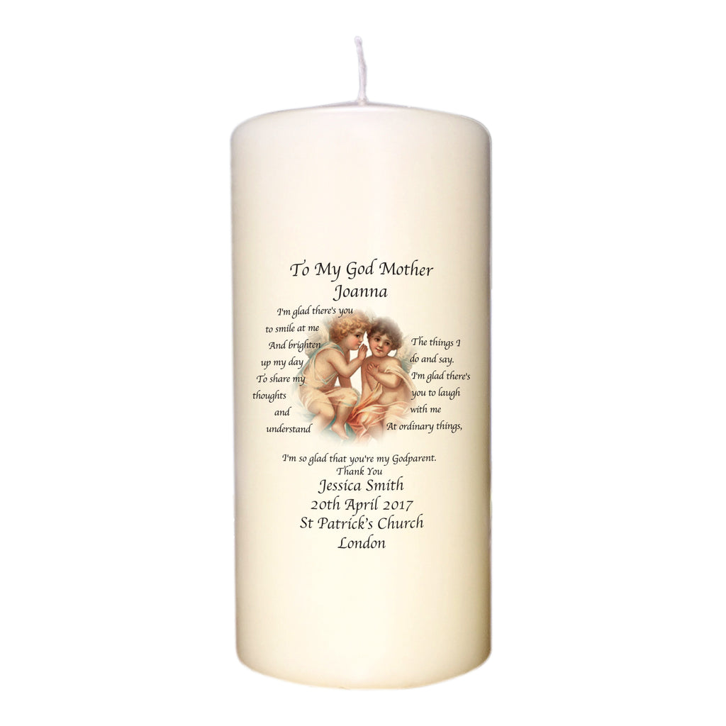 Cherub Godmother Candle