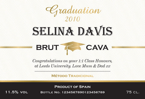 Graduation Labels for Cava (Pack of 2)