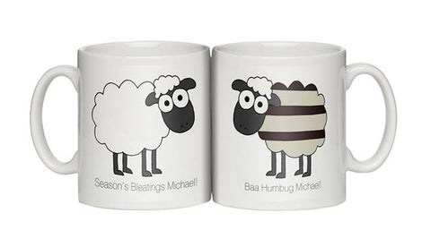 Personalised Baa Humbug Personalised Mug Christmas