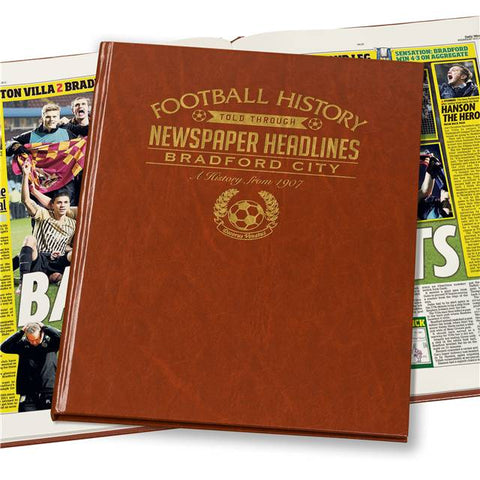 Brighton Football Newspaper Book - Brown Leatherette (Colour Pages)
