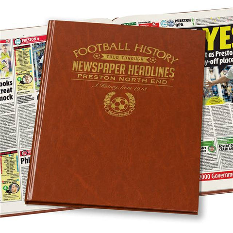 Preston Newspaper History Book - Brown Leatherette (Colour Pages)