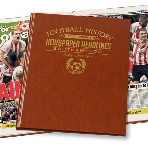 Southampton Newspaper Book - Brown Leatherette (Colour Pages)