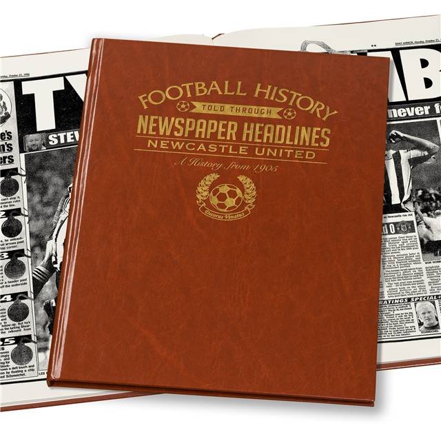 Newcastle Newspaper Book - Brown Leatherette