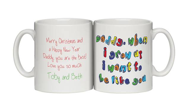 Personalised Daddy you are the Best! Christmas Mug