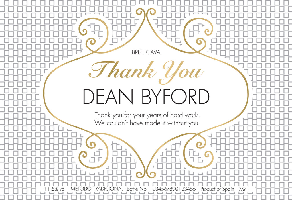 Thank You Squares Cava in a Silk Lined Gift Box