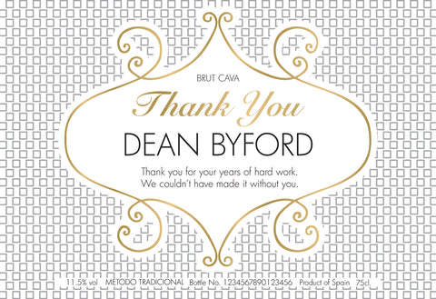 Thank You Squares Cava in a Silk Lined Gift Box