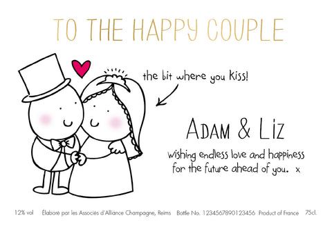 Chilli & Bubble’s Wedding Labels for Champagne