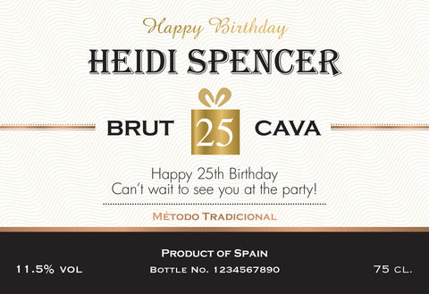 Birthday Cava in a Silk Lined Gift Box