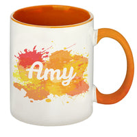 Splash Orange Sublimation Mug