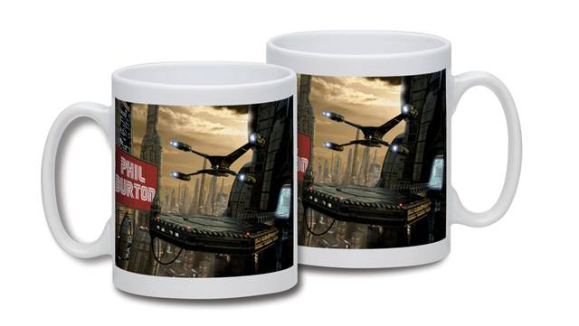 Personalised Starship Cityscape Mug