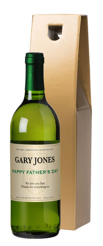 French VdP Father's Day Classic White Wine in a Gold Box