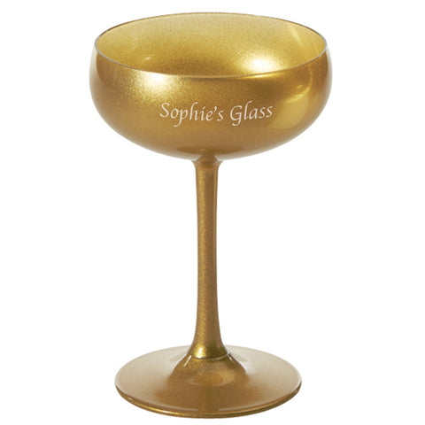 Olympic Champagne Saucer Gold